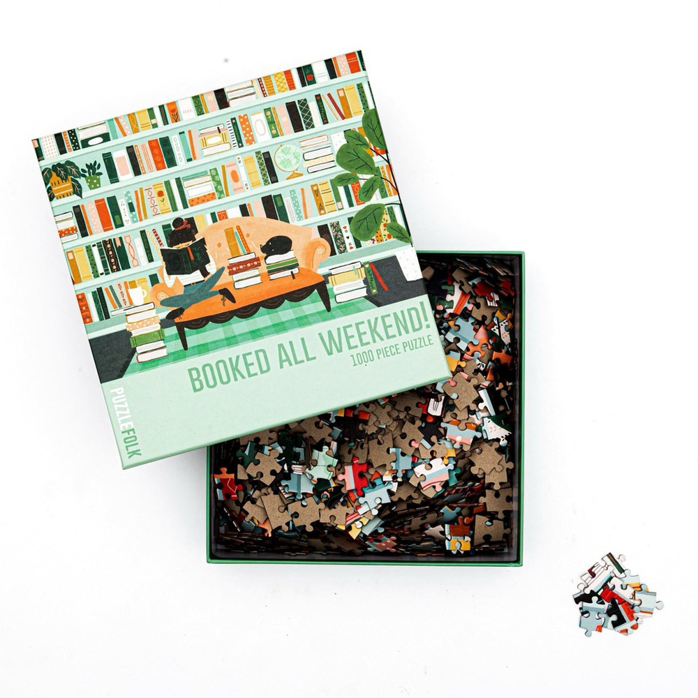NEW Booked All Weekend 1000 Piece Jigsaw Puzzle Sealed - Picture 2 of 6